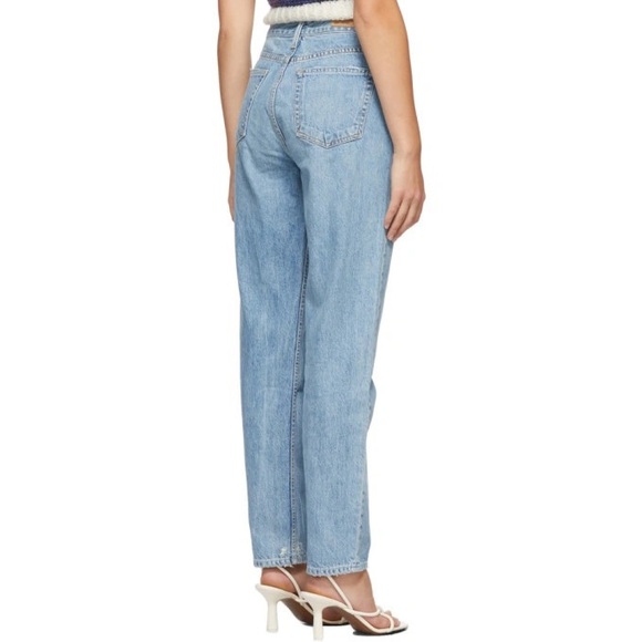 GRLFRND • devon distressed high waist straight leg jeans all the way sz 24 - Picture 6 of 15